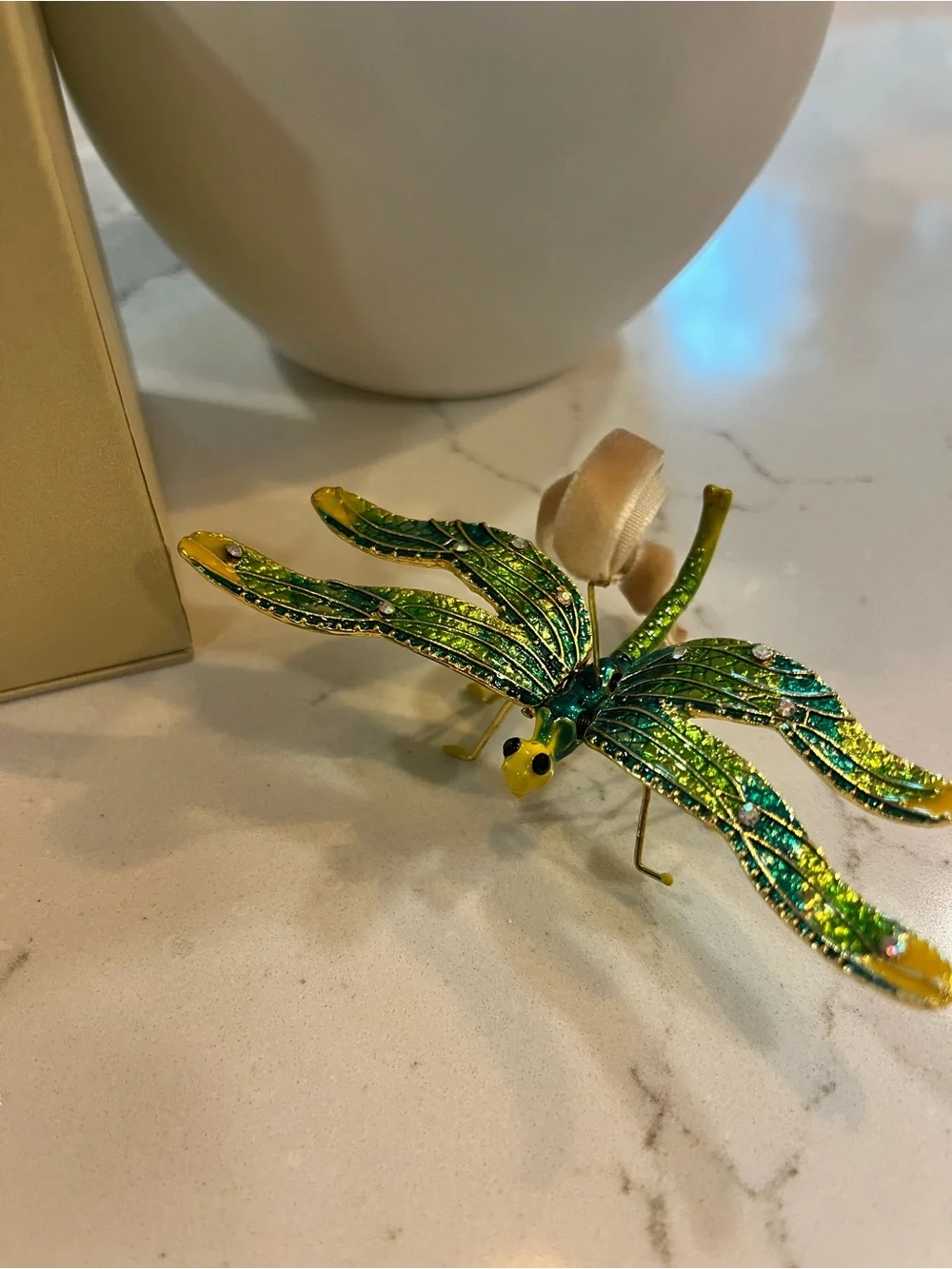 🐉 Pier 1 Cloisonné Dragonfly Ornament